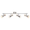 Globo Plafond straler Nikkel mat, 4-lichts
