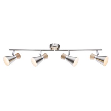 Globo Plafond straler Nikkel mat, 4-lichts Globo Plafond straler Nikkel mat, 4-lichts