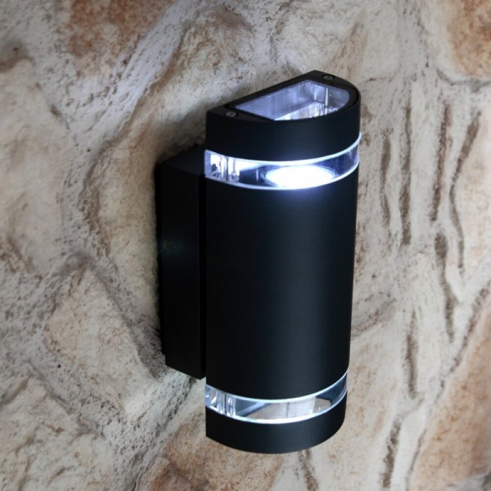 Lutec Focus Buiten muurverlichting Antraciet, 2-lichts main product photo