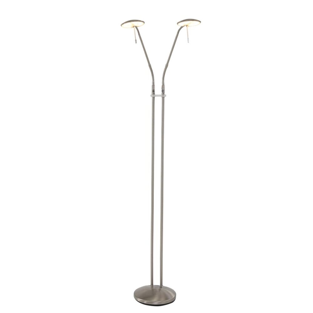 Steinhauer ZENITH Staande lampen LED roestvrij staal, 2-lichts main product photo