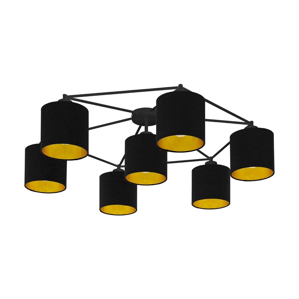 Eglo STAITI Plafondlamp Zwart, 7-lichts main product photo