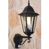 Lutec BRISTOL Buiten muurverlichting Zwart, Transparant, Helder, 1-licht, Bewegingsmelder