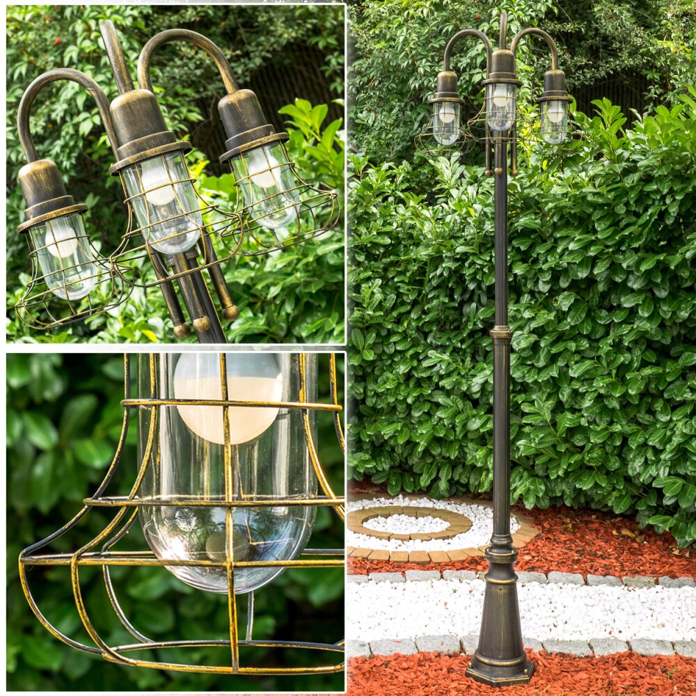 BORKAN Kandelaar Bruin, Goud, 3-lichts main product photo