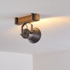 Oksbol Plafond spot Grijs, lichtbruin, Staal geborsteld, 1-licht