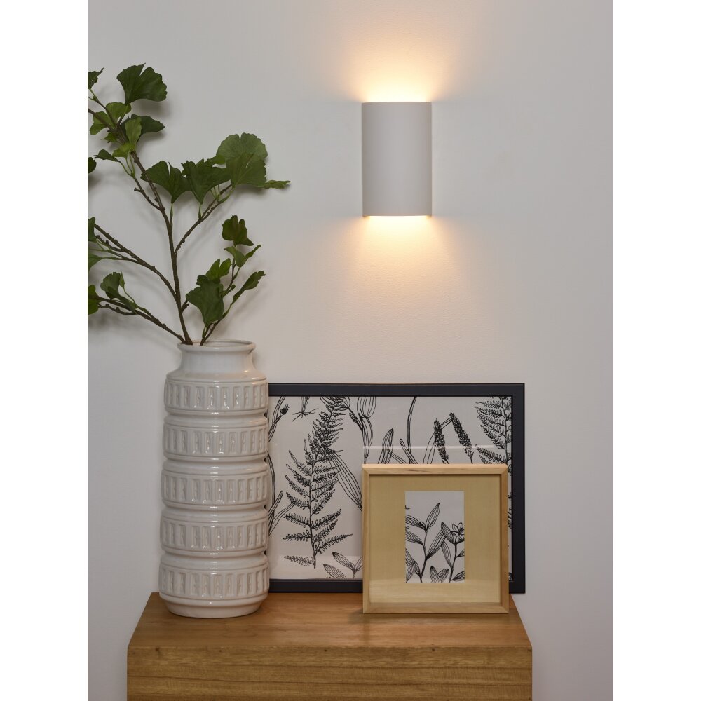Lucide GIPSY Muurlamp Wit, 1-licht main product photo