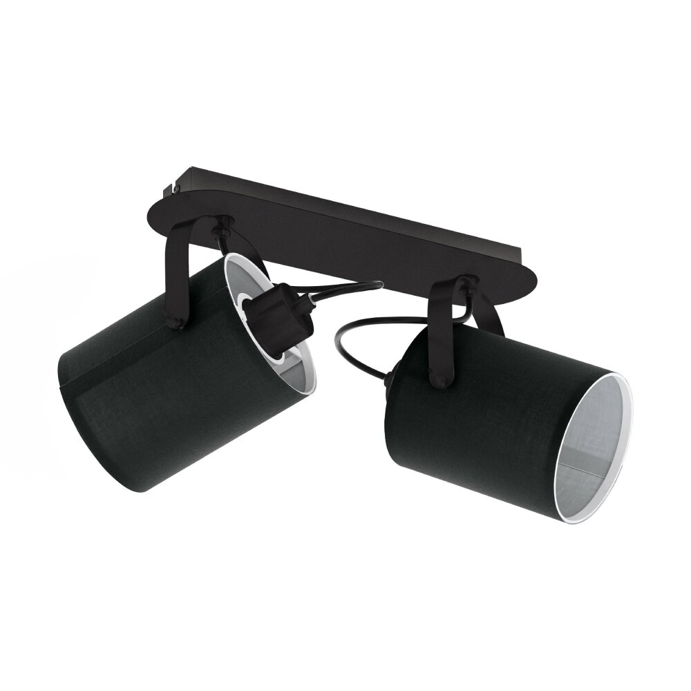 Eglo VILLABATE Spot Zwart, 2-lichts main product photo