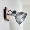 Hora Muurlamp Hout licht, Zilver, 1-licht