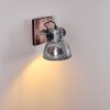 Hora Muurlamp Hout licht, Zilver, 1-licht