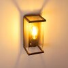 Faroer Buiten muurverlichting Zwart, 1-licht, Bewegingsmelder