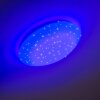 Foxes Plafondlamp LED Wit, 1-licht, Afstandsbediening, Kleurwisselaar