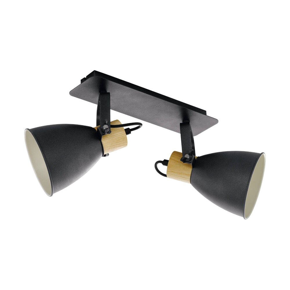 Eglo COSWARTH Spot Antraciet, Bruin, Wit, 2-lichts main product photo