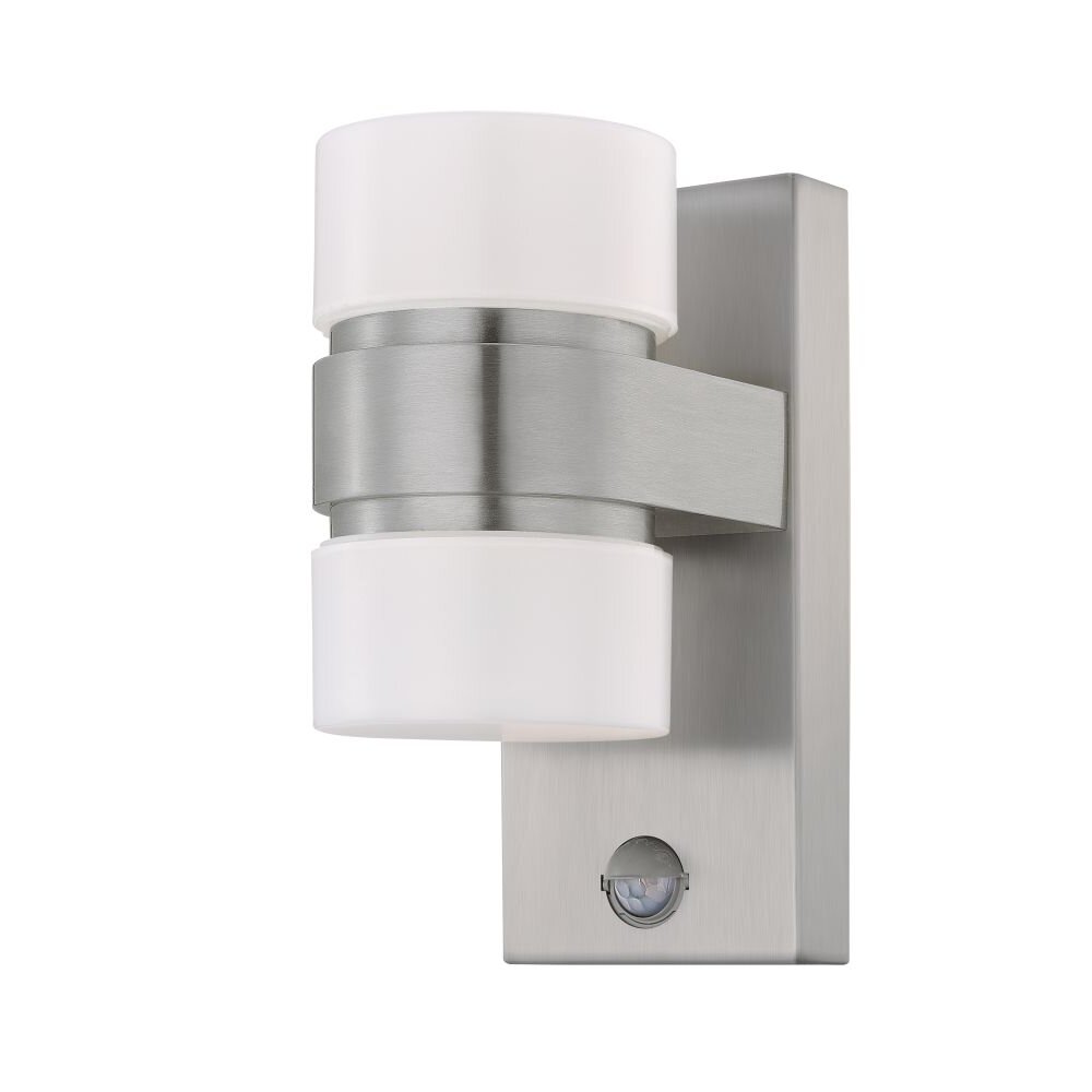 Eglo ATOLLARI Buiten muurverlichting LED roestvrij staal, 2-lichts, Bewegingsmelder main product photo