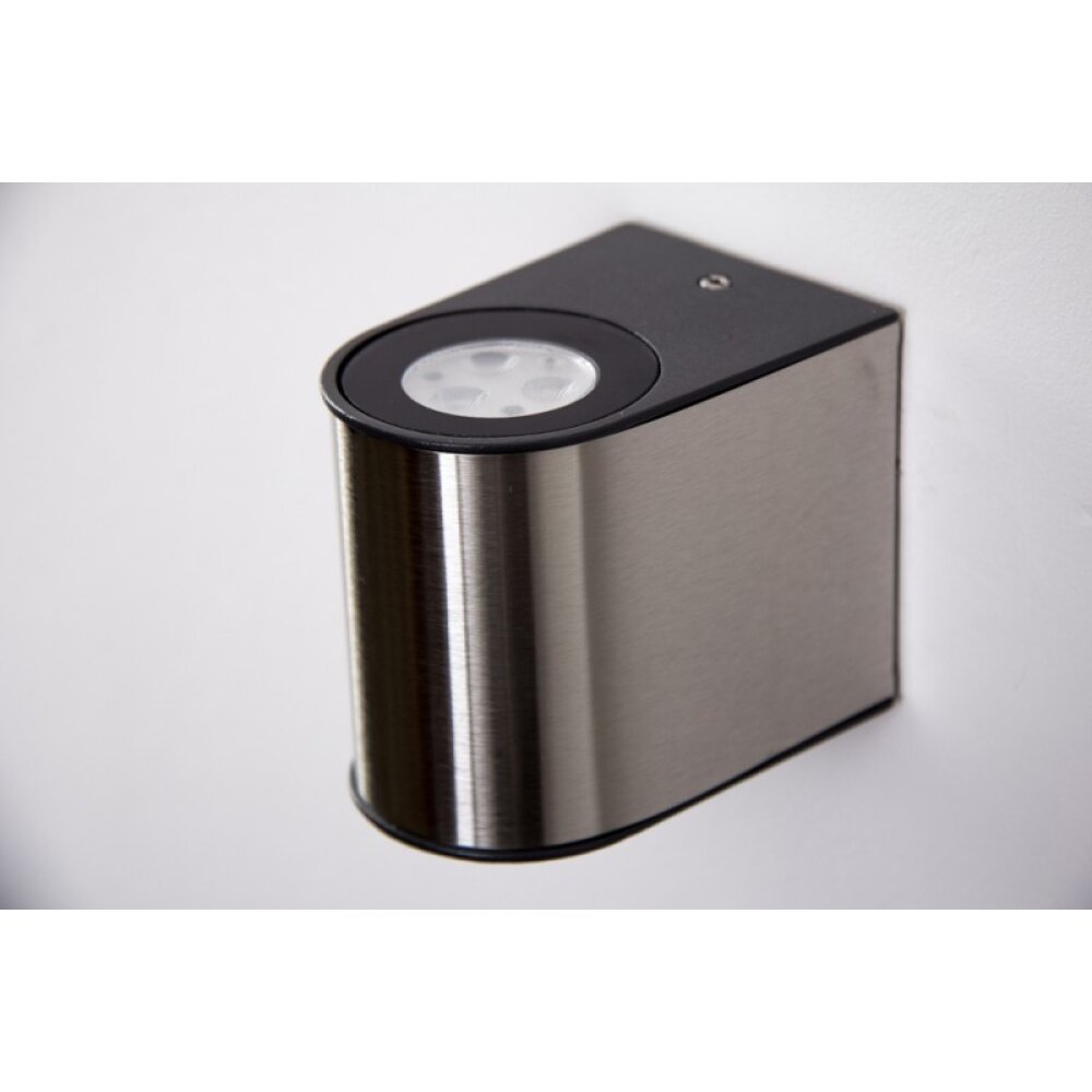 Lutec LED Buiten muurverlichting Staal geborsteld, 6-lichts