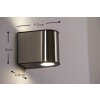 Lutec LED Buiten muurverlichting Staal geborsteld, 6-lichts