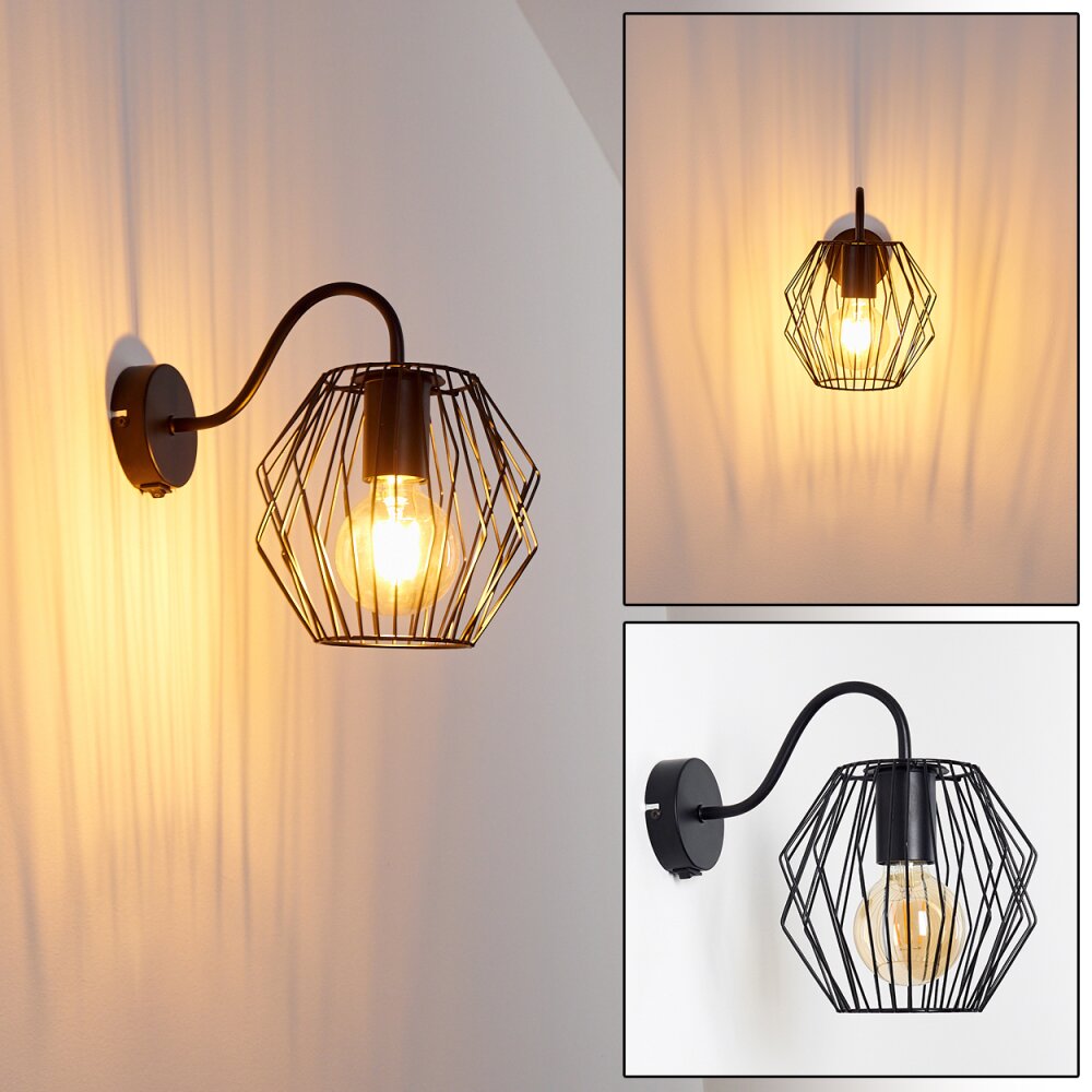 Yalmhill Wandlamp Zwart, 1-licht main product photo