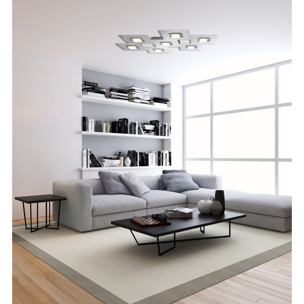 Grossmann KARREE Plafondlamp LED Titan, 7-lichts main product photo