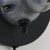 Steinhauer Darvin Muurlamp Grijs, Zwart, 1-licht