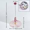 Mattmar Hanger Grijs, Roze, 1-licht