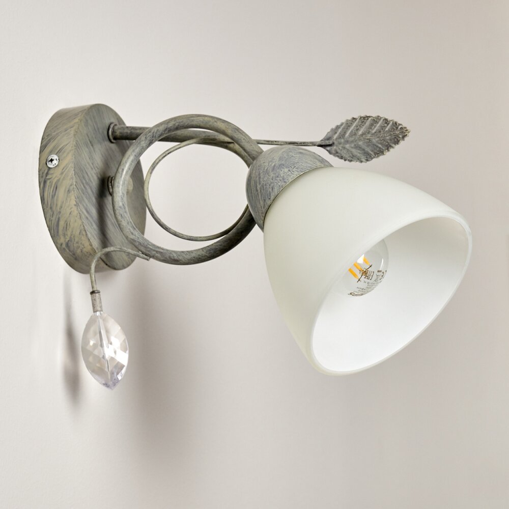 Peccia Muurlamp Grijs, 1-licht