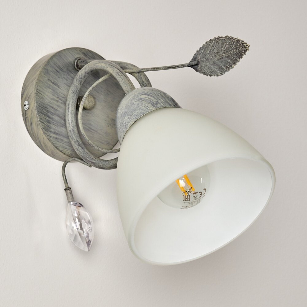 Peccia Muurlamp Grijs, 1-licht