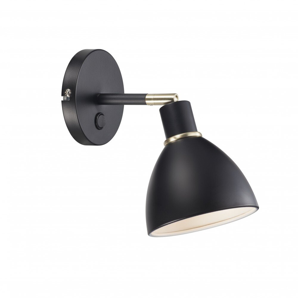 Nordlux RAY Muurlamp Zwart, 1-licht main product photo