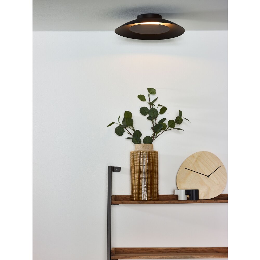 Lucide FOSKAL Plafondlamp LED Zwart, 1-licht main product photo