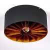 Togo Plafondlamp Messing, Zwart, 1-licht