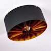 Togo Plafondlamp Messing, Zwart, 1-licht
