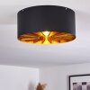 Togo Plafondlamp Messing, Zwart, 1-licht