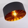 Togo Plafondlamp Messing, Zwart, 1-licht