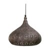 Eglo MELILLA Hanger Donkerbruin, Zilver, 1-licht