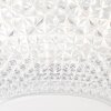 Brilliant Nunya Plafondlamp LED Chroom, 1-licht, Afstandsbediening