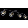 Globo MAHA Spotlamp Zwart, 4-lichts