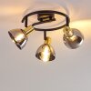 Mariefred Plafondlamp Zwart, 3-lichts