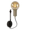 Lucide MALCOLM Muurlamp Zwart, 1-licht
