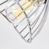 Burkal Plafondlamp Chroom, Zwart, 3-lichts