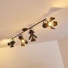 Lichinga Plafond straler Zwart, 4-lichts