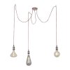 Leuchten Direkt DIY Hanglamp Koperkleurig, 3-lichts