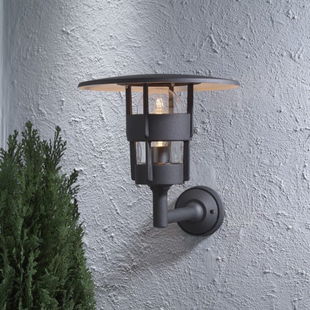 Konstsmide Freja Muurlamp Zwart, 1-licht main product photo