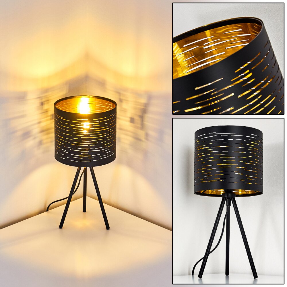 Bathinda Tafellamp Zwart, 1-licht main product photo