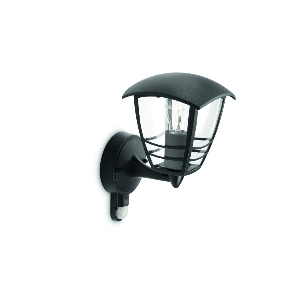 Philips myGarden CREEK Buiten muurverlichting Zwart, Transparant, Helder, 1-licht, Bewegingsmelder main product photo