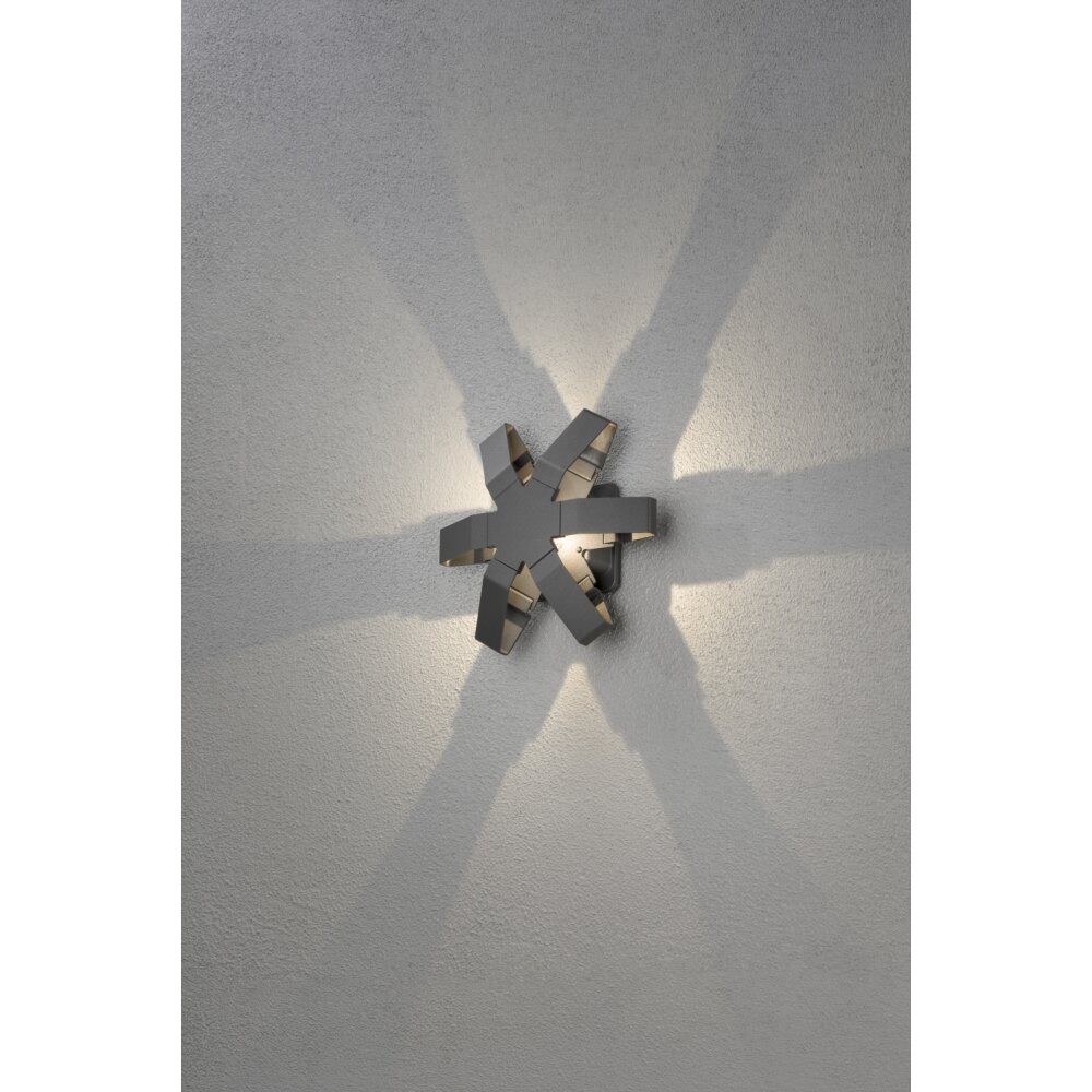 Konstsmide Pescara Muurlamp LED Antraciet, 1-licht main product photo