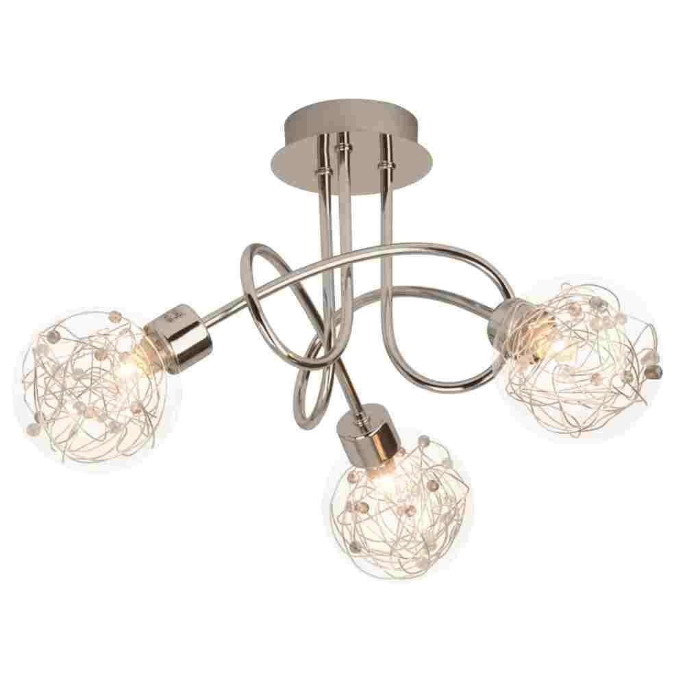 Brilliant Joya Spot lamp spiraal Chroom, 3-lichts main product photo