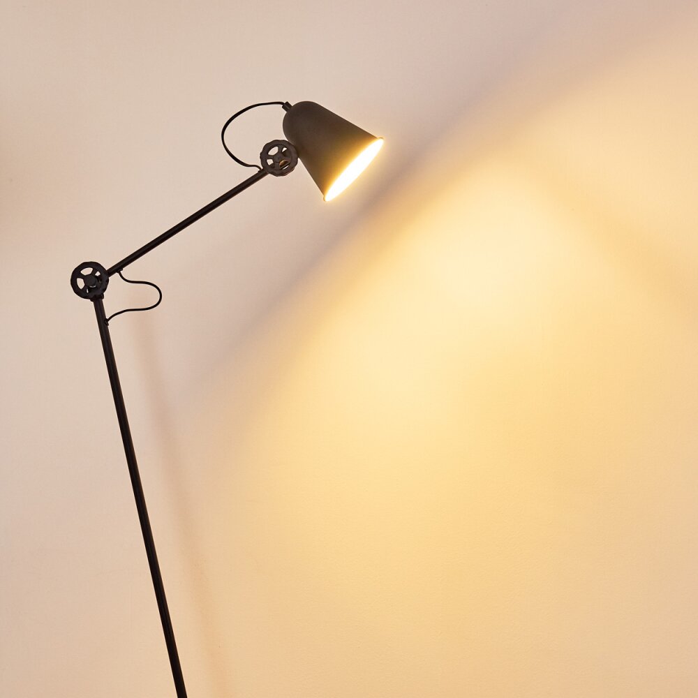 Pany Staande lamp Zwart, 1-licht