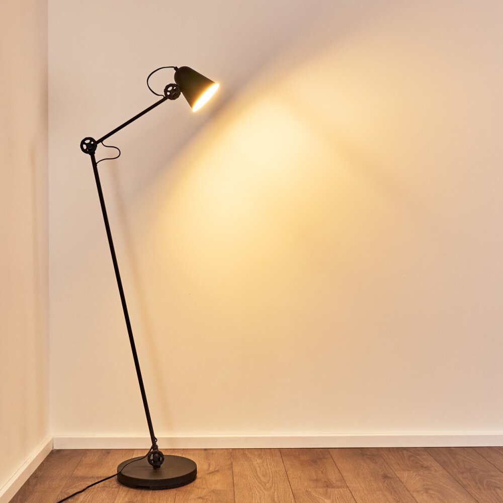 Pany Staande lamp Zwart, 1-licht