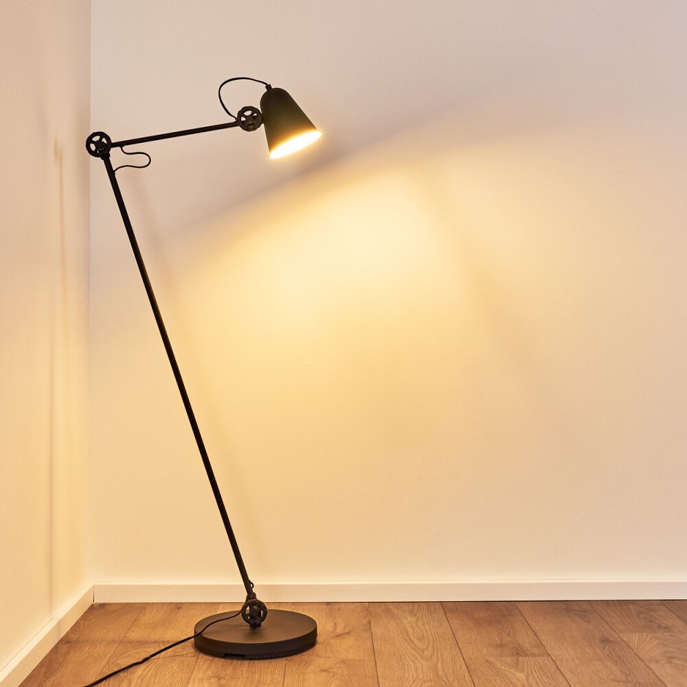 Pany Staande lamp Zwart, 1-licht