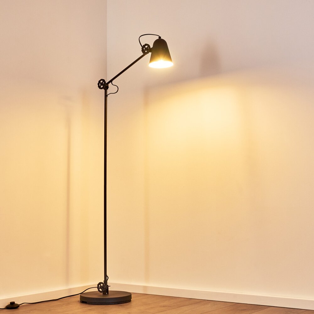 Pany Staande lamp Zwart, 1-licht