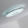 Jamton Plafondlamp LED Chroom, 1-licht, Afstandsbediening