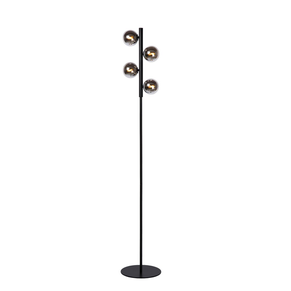 Lucide TYCHO Staande lamp Zwart, 4-lichts main product photo