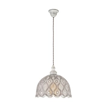 Eglo TALBOT 2 Hanger Donkerbruin, Wit, 1-licht Eglo TALBOT 2 Hanger Donkerbruin, Wit, 1-licht